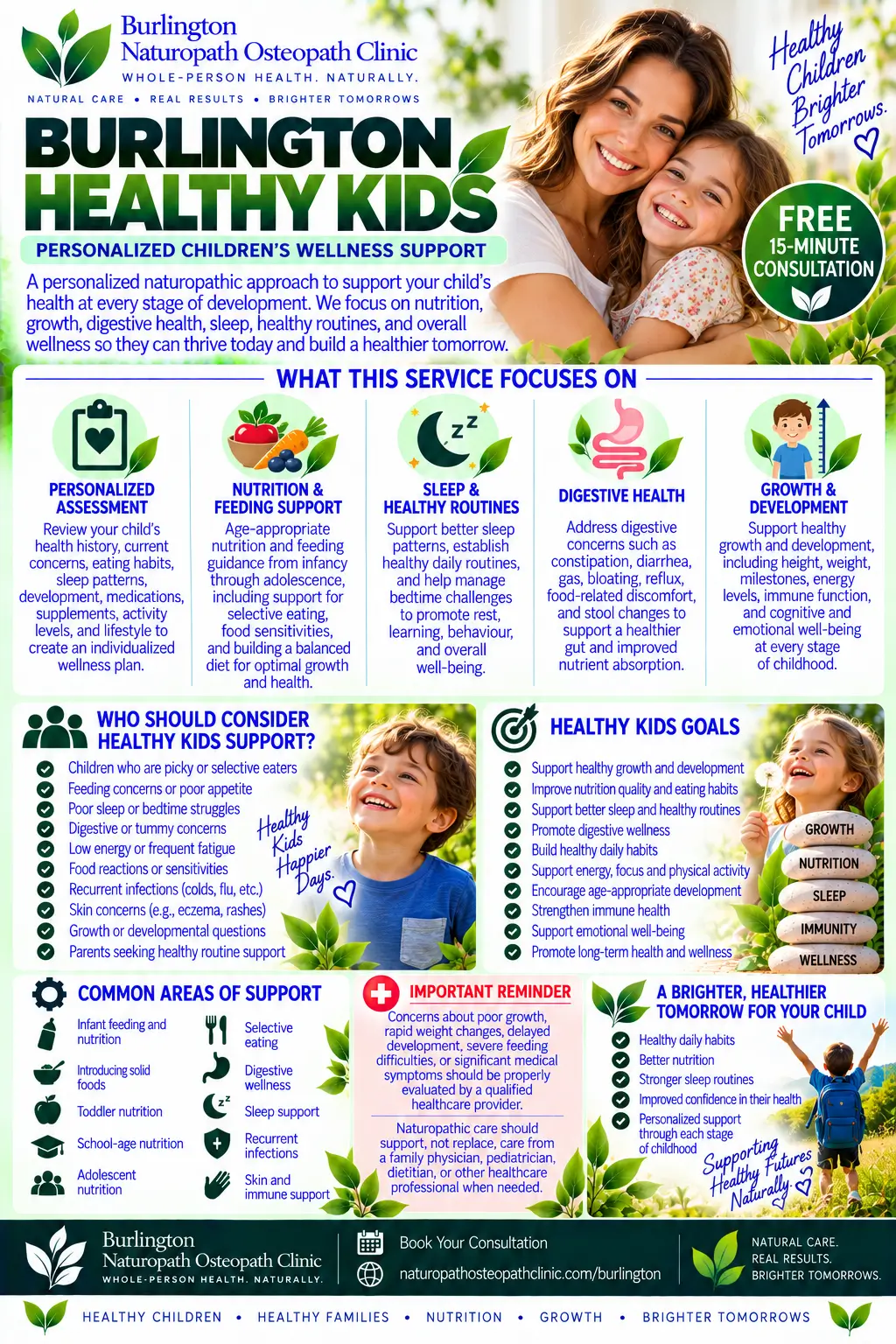infographic healthy kids
