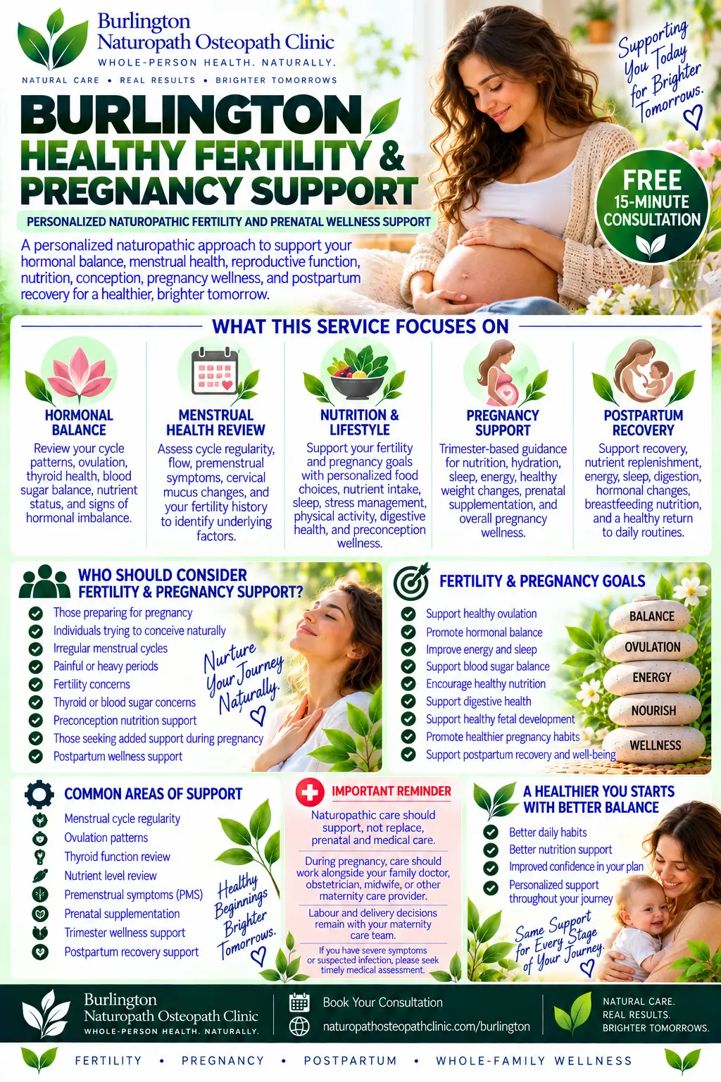 infographic naturopathic fertility pregnancy support