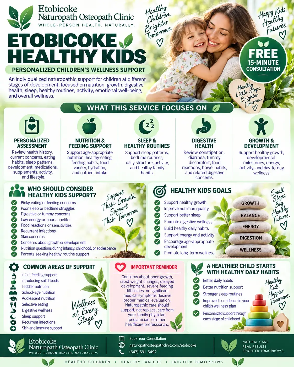infographic healthy kids