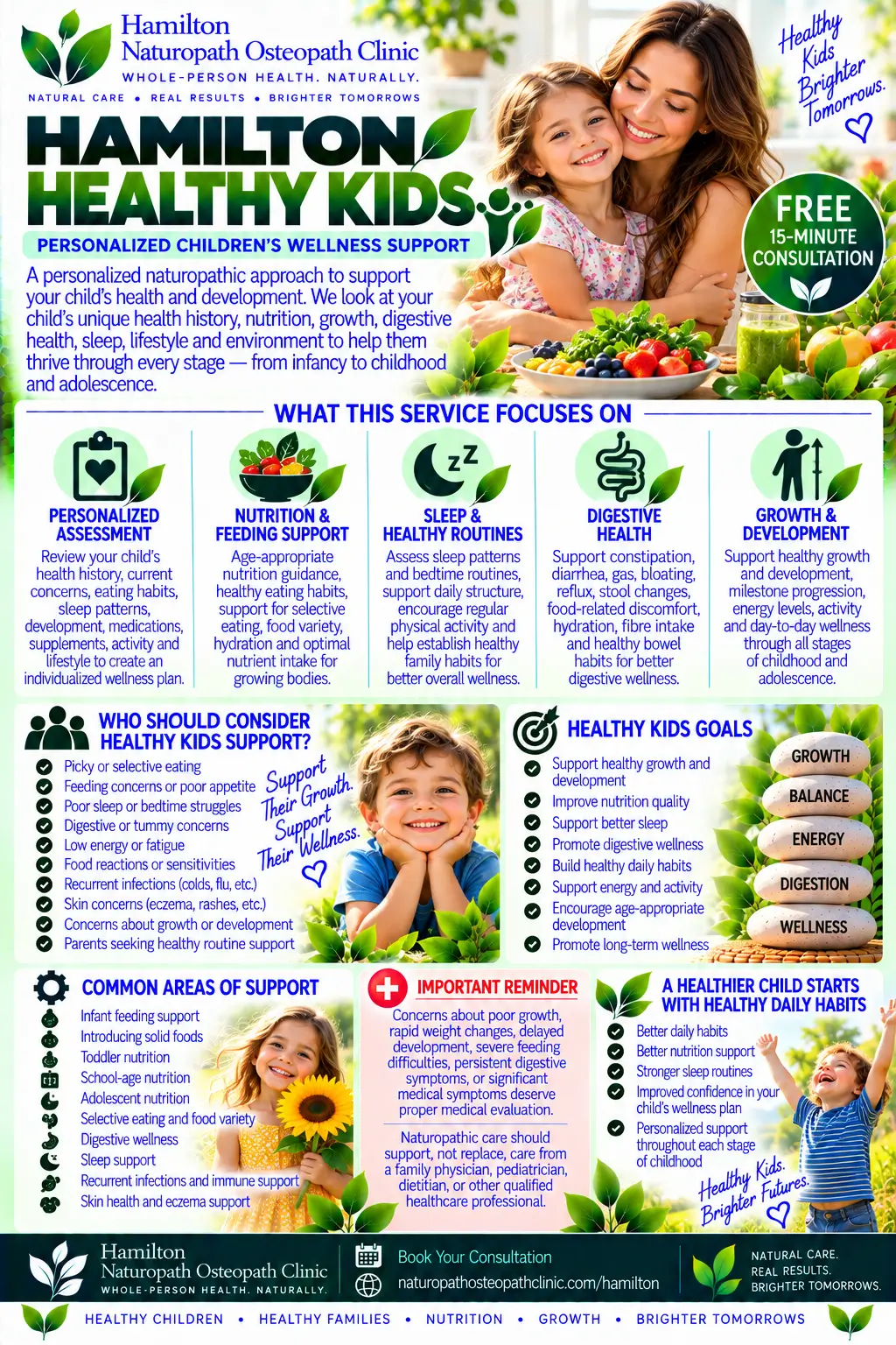 infographic healthy kids