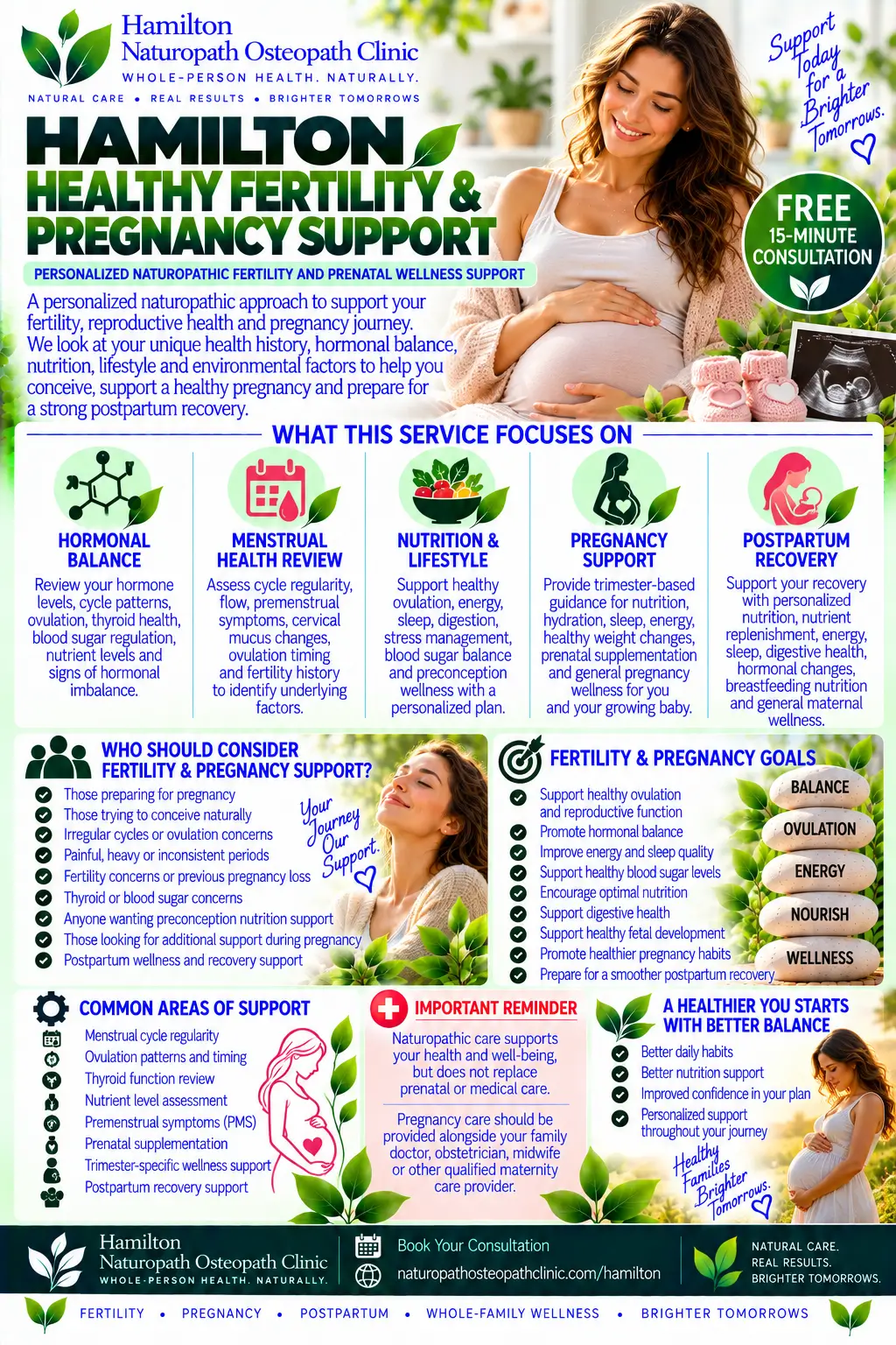 infographic naturopathic fertility pregnancy support