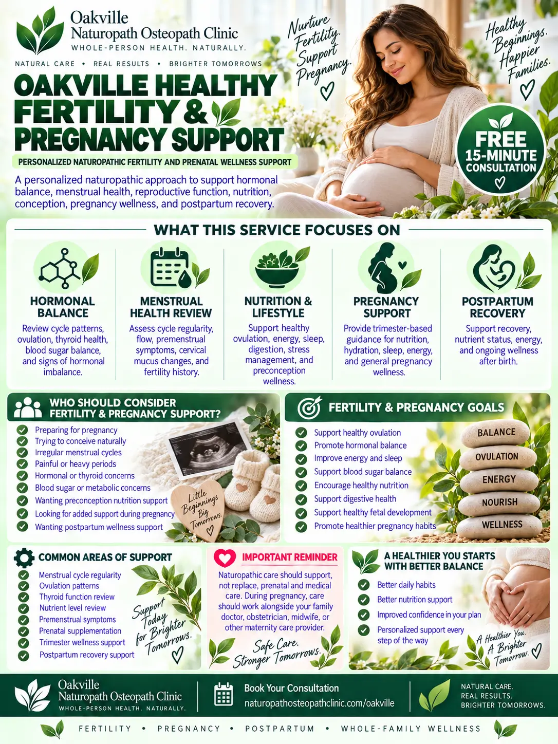 infographic naturopathic fertility pregnancy support